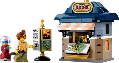 LEGO Icons Corner Kiosk Building Set (205 Pieces, Ages 18+)