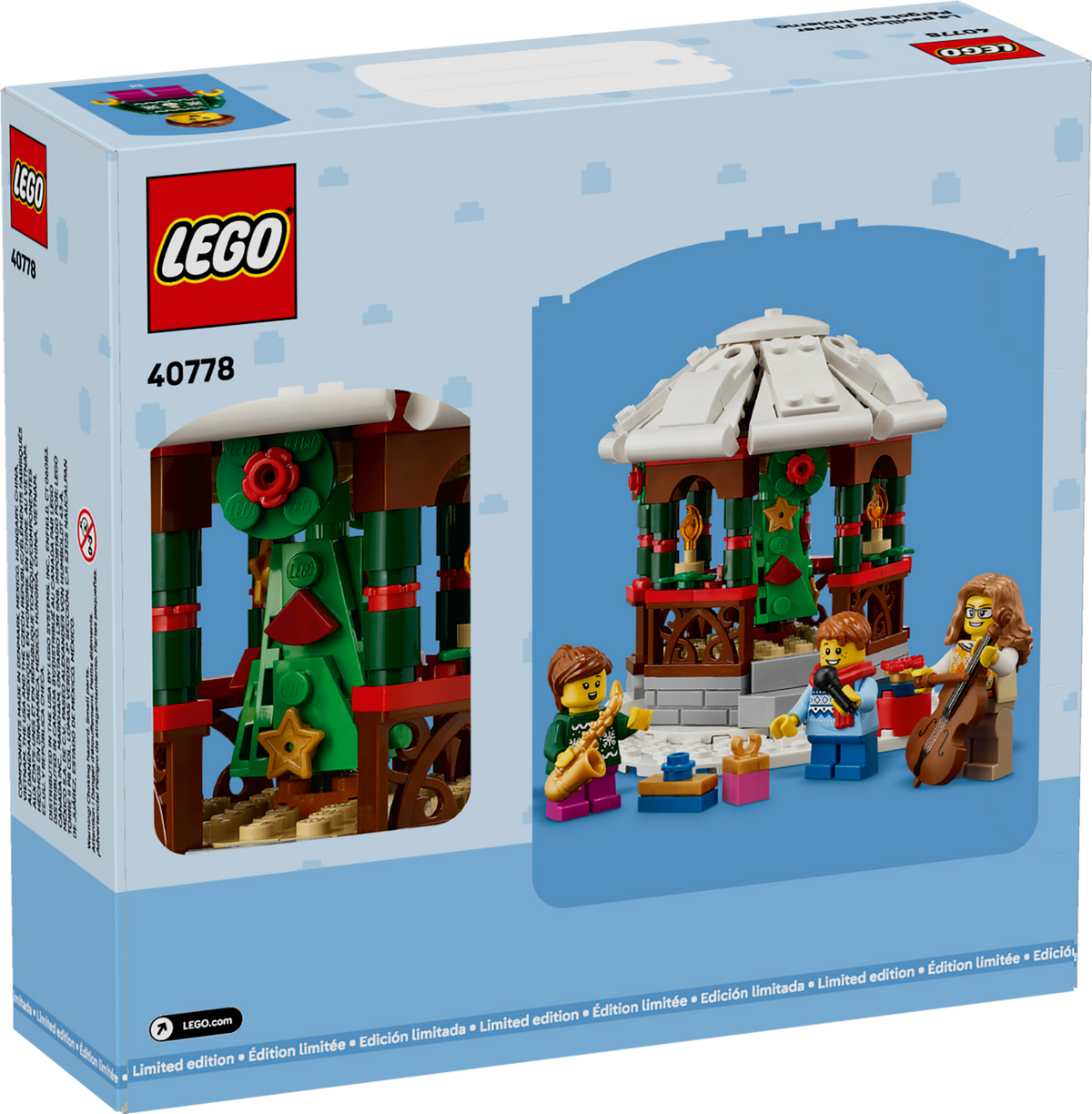 LEGO Winter Gazebo 40778 Building Set (245 Pieces) - View 6