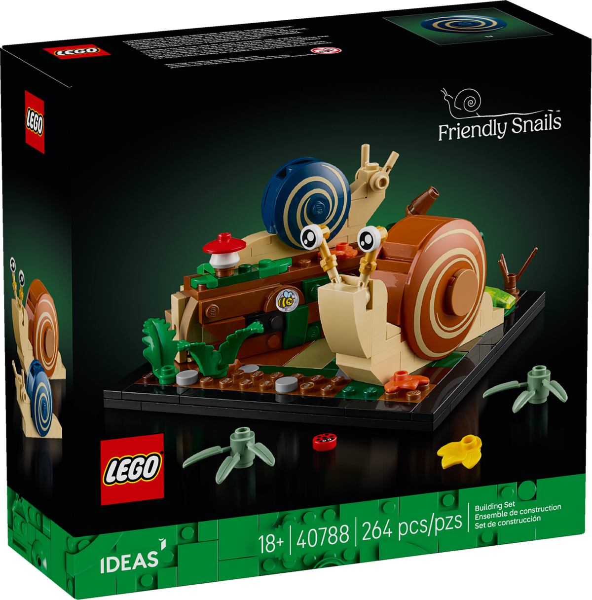 LEGO Ideas Friendly Snails 40788 Building Set for Adults (264 Pieces) - View 2