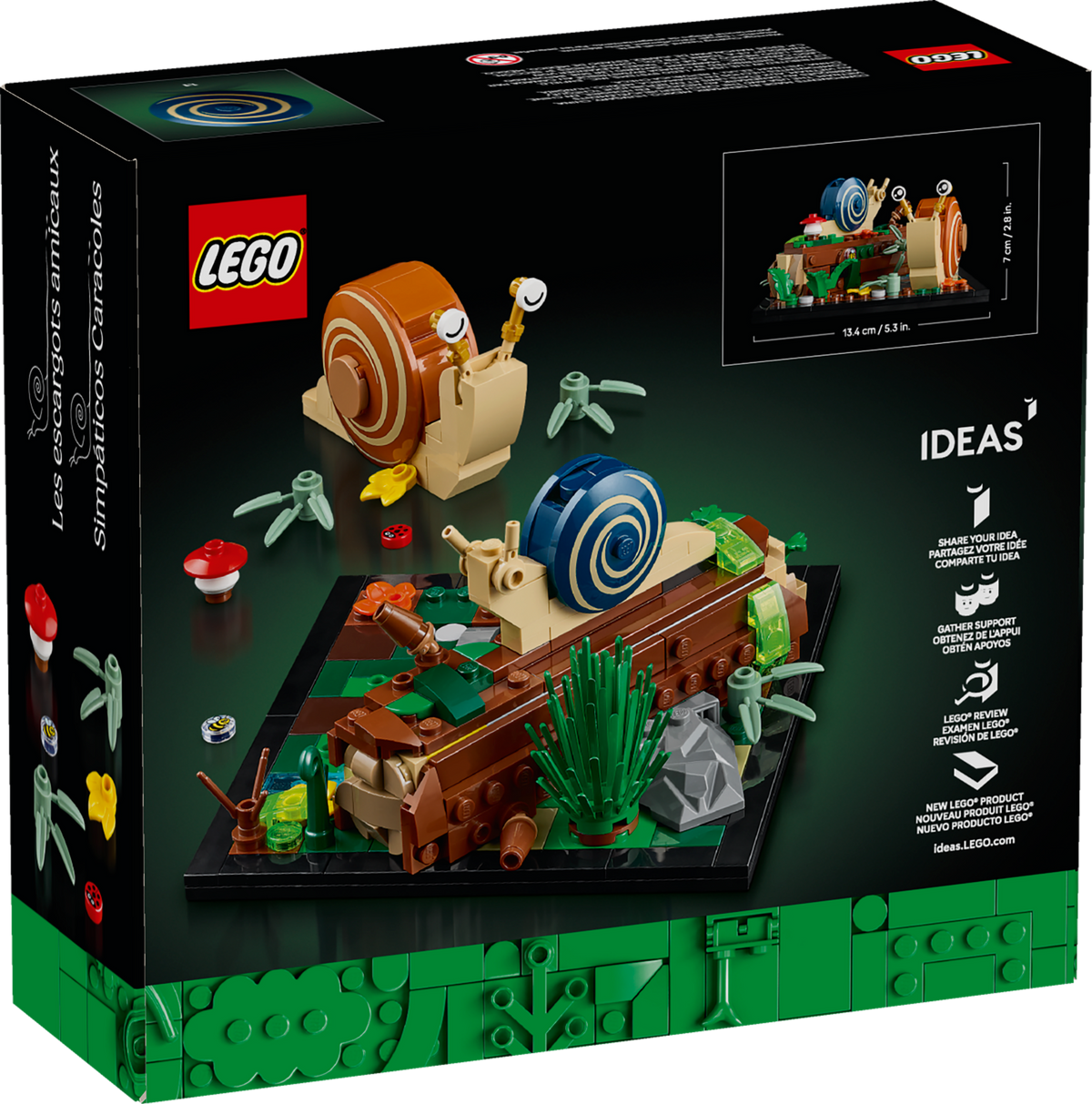 LEGO Ideas Friendly Snails 40788 Building Set for Adults (264 Pieces) - View 4