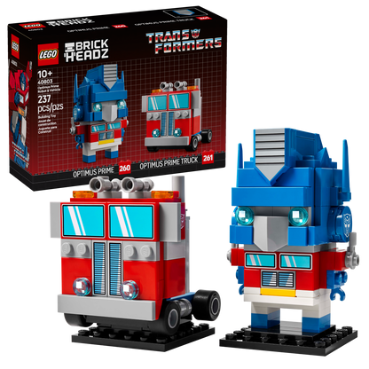 LEGO BrickHeadz Optimus Prime Robot & Vehicle 40803 Building Set (237 Pieces) - View 2