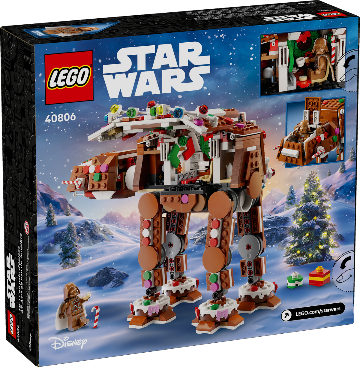 LEGO Star Wars Gingerbread AT-AT Walker 40806 Building Set (697 Pieces) - View 6