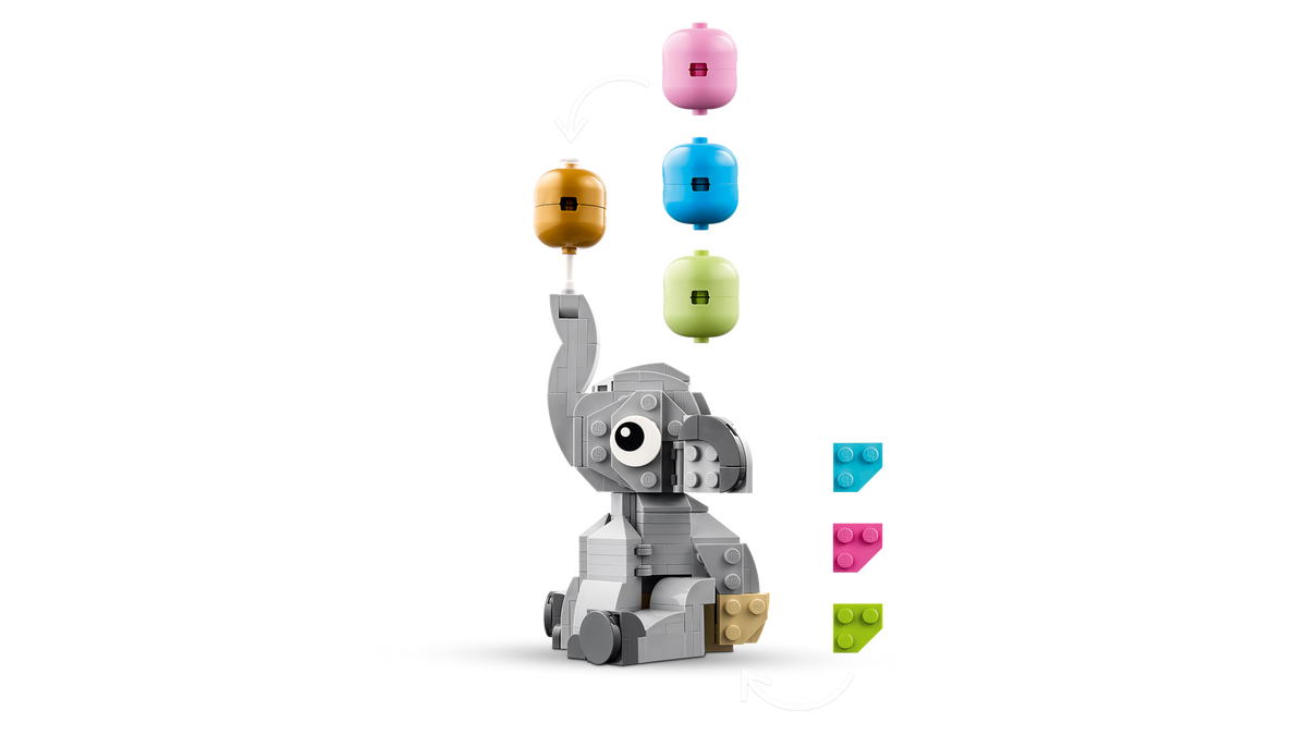 LEGO Baby Elephant in the Sky Building Set (402 Pieces, Ages 18+) - View 5