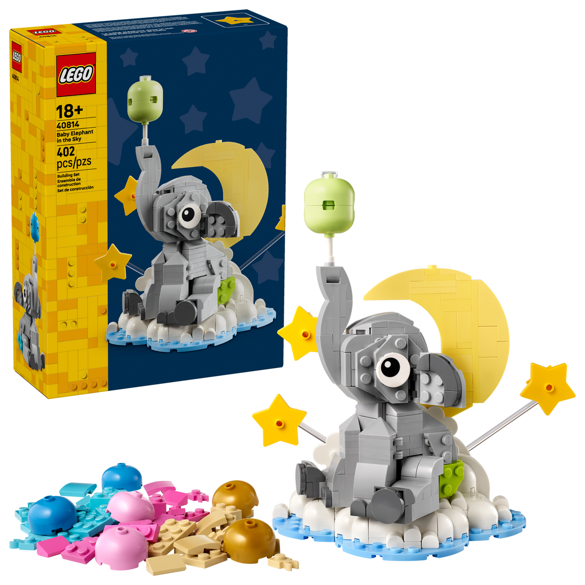LEGO Baby Elephant in the Sky Building Set (402 Pieces, Ages 18+) - View 2