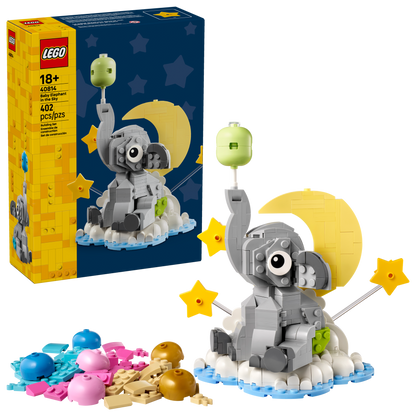 LEGO Baby Elephant in the Sky Building Set (402 Pieces, Ages 18+) - View 2