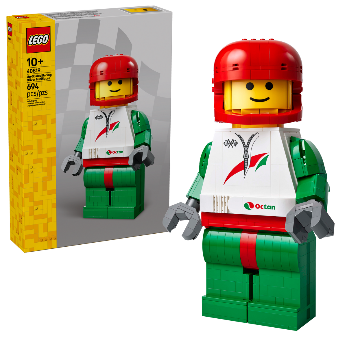 LEGO Minifigures Up-Scaled Racing Driver Minifigure 40819 Building Set (694 Pieces) - View 2