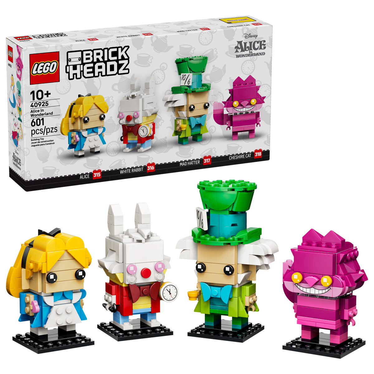 LEGO BrickHeadz Alice in Wonderland Building Set (601 Pieces, Ages 10+) - View 2