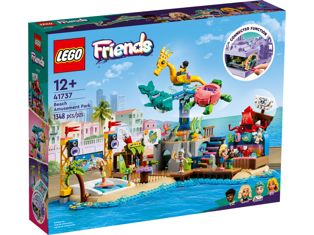 LEGO Friends Beach Amusement Park Building Set (1,348 Pieces, Ages 12+) - View 2