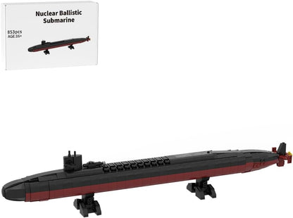 Four small brick-built gray battleship models lined up side by side – view 3