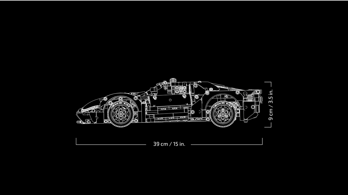 LEGO Technic 2022 Ford GT Building Set (1,468 Pieces, Ages 18+) - View 6