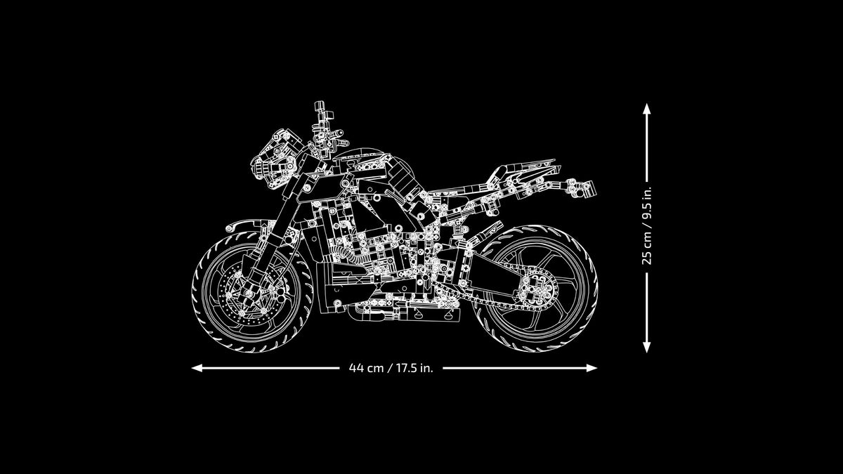 LEGO Technic Yamaha MT-10 SP Motorcycle 42159 Building Set for Adults (1,478 Pieces) - View 6