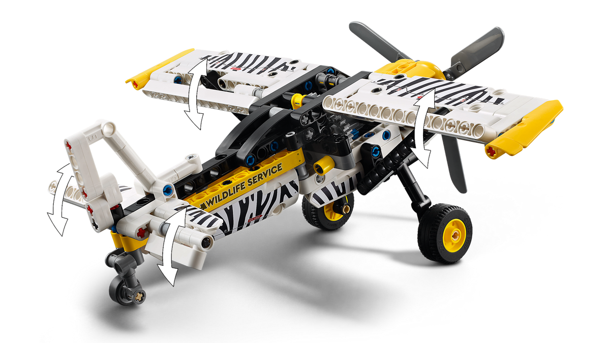 LEGO Technic Bush Plane Building Set (333 Pieces, Ages 8+) - View 3