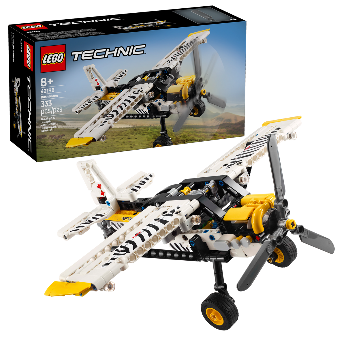 LEGO Technic Bush Plane Building Set (333 Pieces, Ages 8+) - View 2