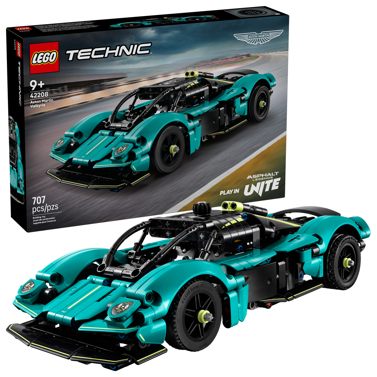 LEGO Technic Aston Martin Valkyrie Building Set (707 Pieces, Ages 9+) - View 2