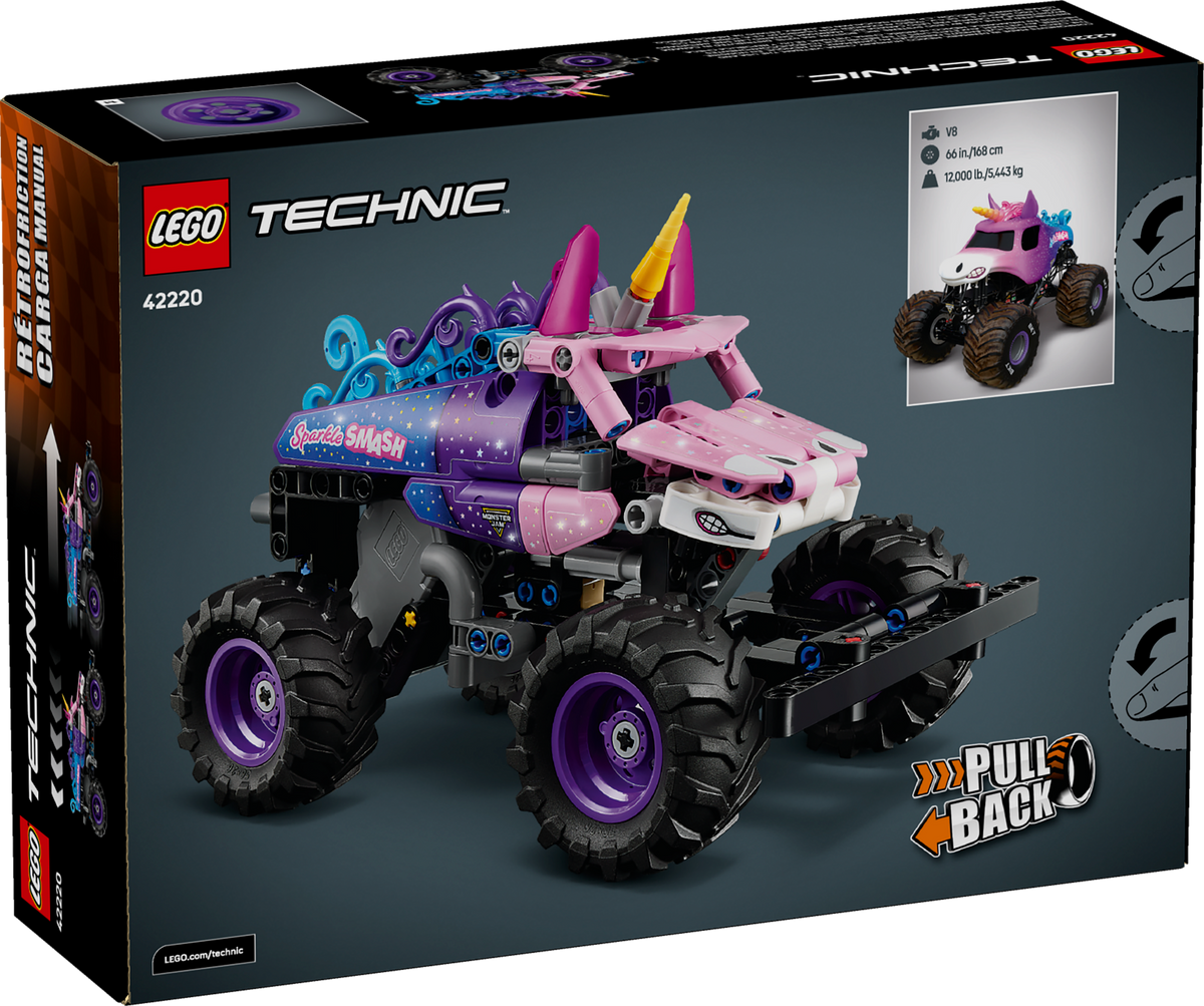 LEGO Technic Monster Jam Sparkle Smash Pull-Back 42220 Building Set (243 Pieces) - View 11