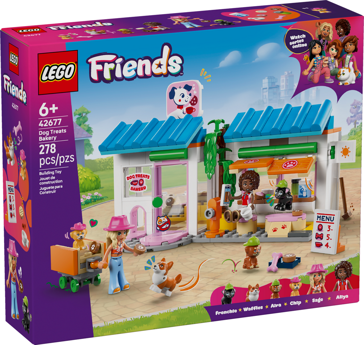LEGO Friends Dog Treats Bakery 42677 Building Set (278 Pieces) - View 2