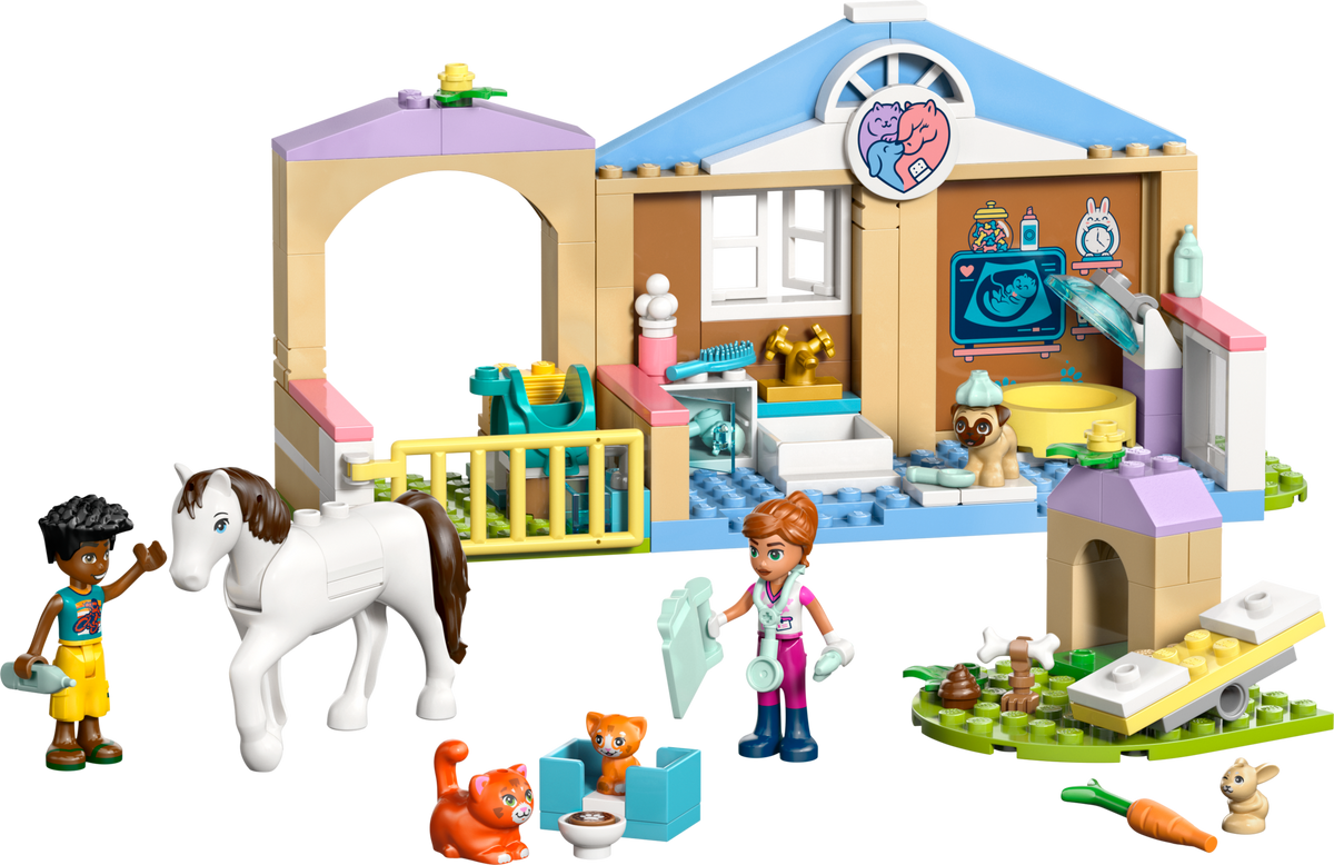 LEGO Friends Animal Vet Clinic Building Set (141 Pieces, Ages 4+)