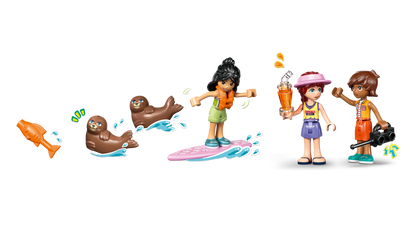 LEGO Friends Beach House with Seals Building Set (400 Pieces, Ages 7+) - View 4