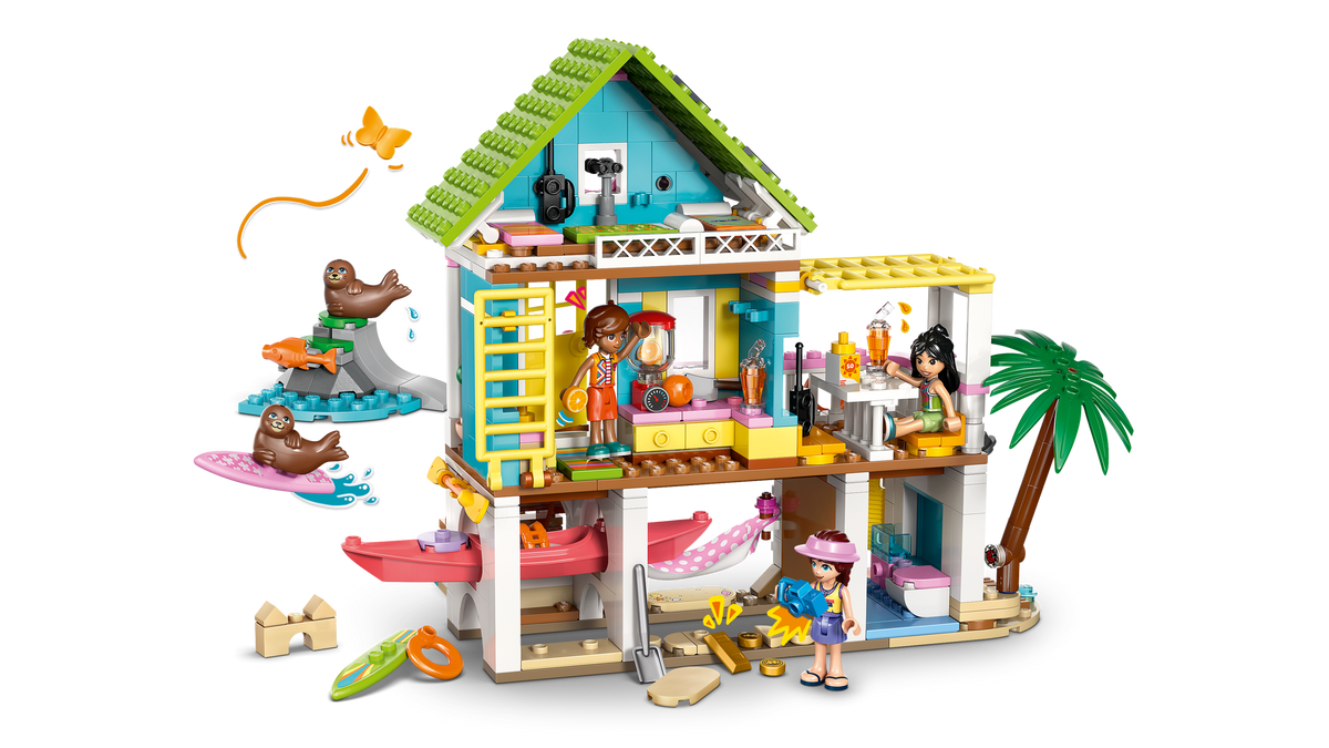 LEGO Friends Beach House with Seals Building Set (400 Pieces, Ages 7+) - View 3