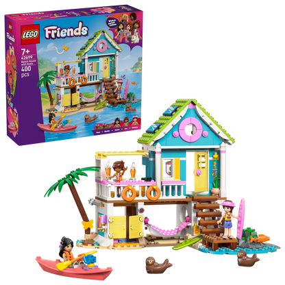 LEGO Friends Beach House with Seals Building Set (400 Pieces, Ages 7+) - View 2