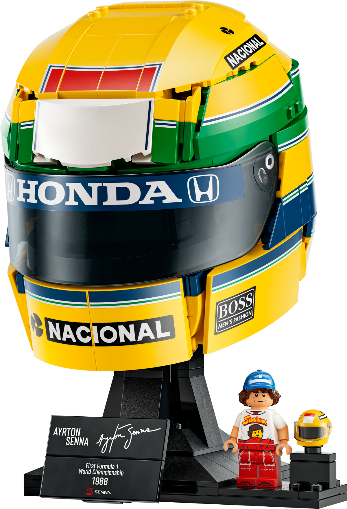 LEGO Editions Ayrton Senna Helmet Building Set (931 Pieces, Ages 14+)