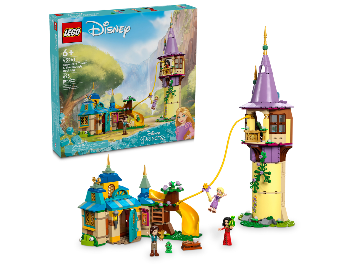 LEGO Disney Rapunzel's Tower & The Snuggly Duckling 43241 Building Set (623 Pieces) - View 2