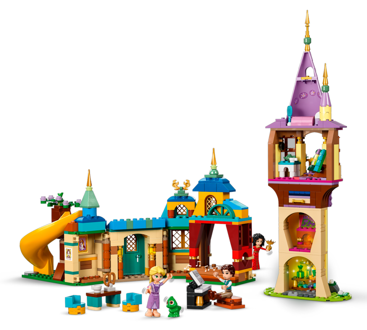 LEGO Disney Rapunzel's Tower & The Snuggly Duckling 43241 Building Set (623 Pieces) - View 3
