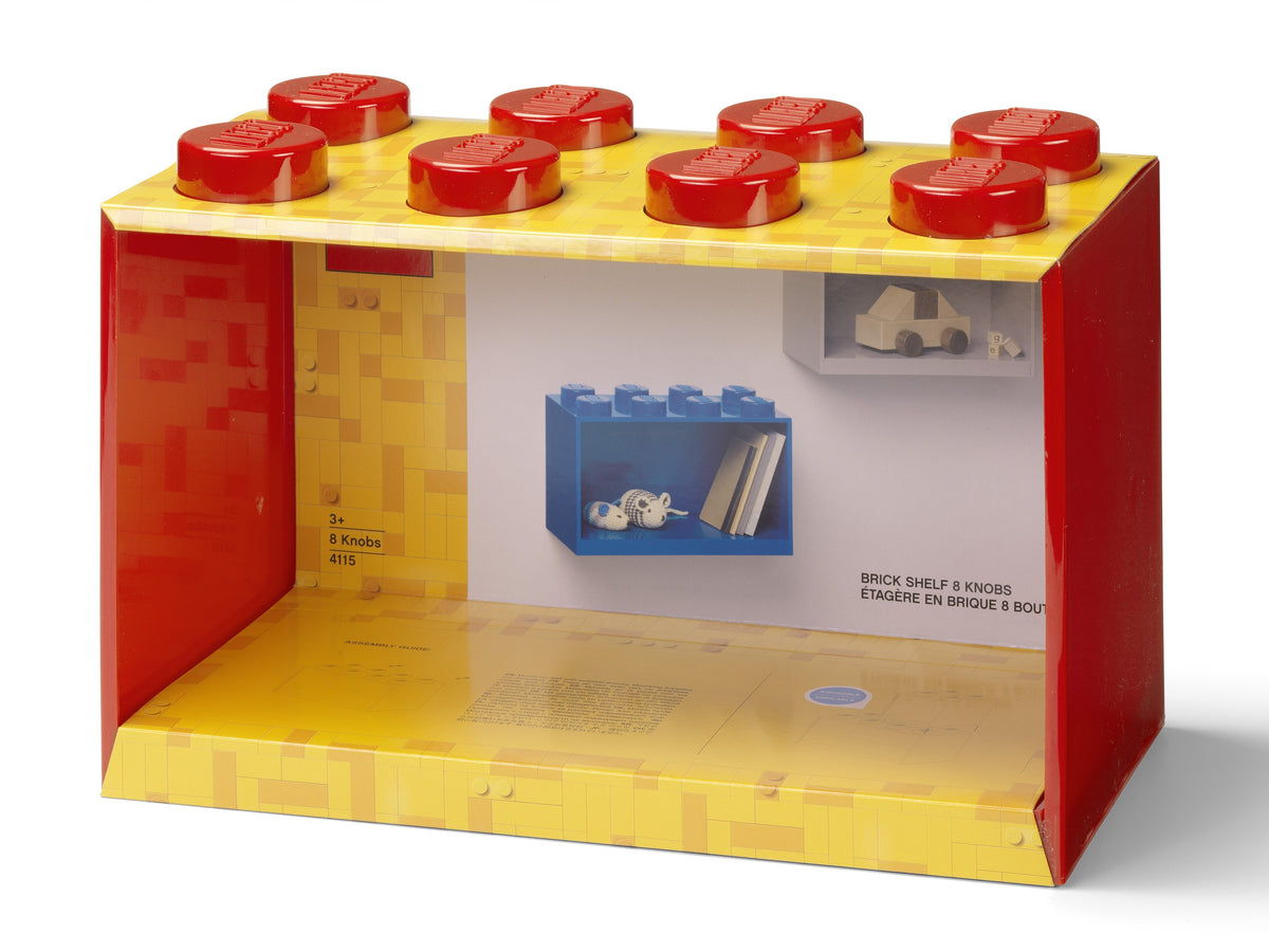 LEGO 8-Stud Brick Shelf, Brick Shaped Storage and Display Shelf - View 9