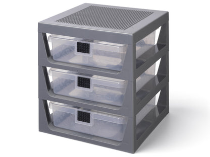 LEGO 3-Drawer Storage Rack - Gray 5006608 Furniture Accessory (Ages 4+)