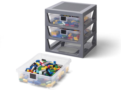 LEGO 3-Drawer Storage Rack - Gray 5006608 Furniture Accessory (Ages 4+) - View 3