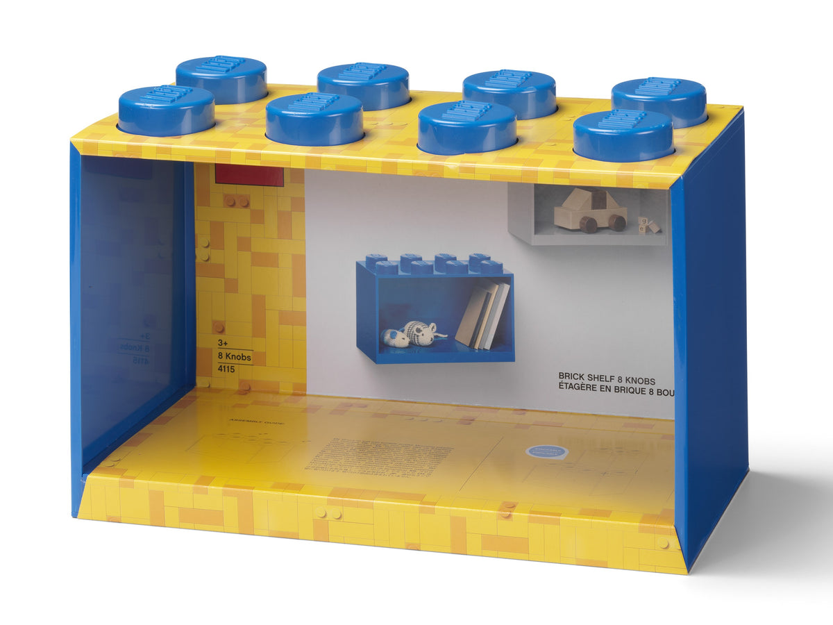 LEGO 8-Stud Brick Shelf, Brick Shaped Storage and Display Shelf - View 5