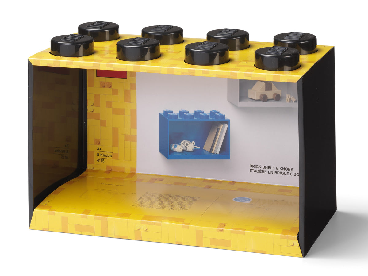 LEGO 8-Stud Brick Shelf, Brick Shaped Storage and Display Shelf - View 2