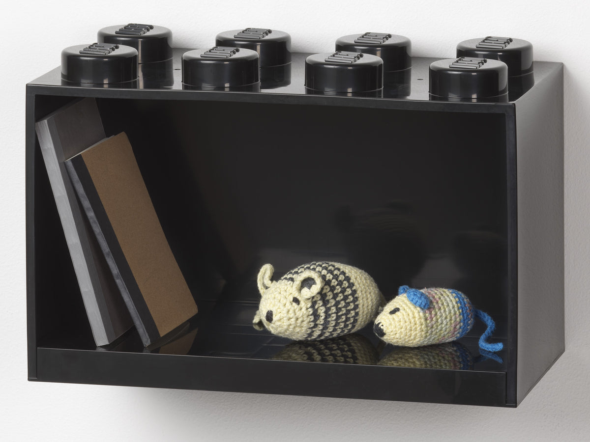 LEGO 8-Stud Brick Shelf, Brick Shaped Storage and Display Shelf - View 3
