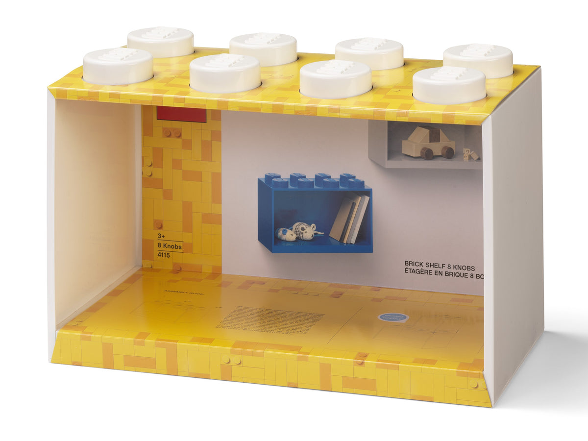 LEGO 8-Stud Brick Shelf, Brick Shaped Storage and Display Shelf - View 15