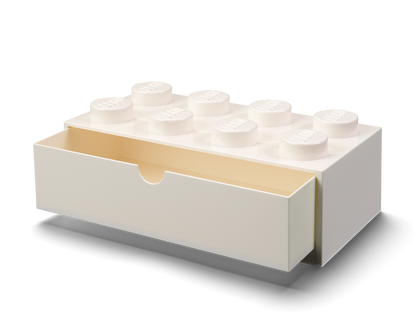LEGO 8-Stud Desk Drawer 5006877 Brick-Shaped Storage Accessory