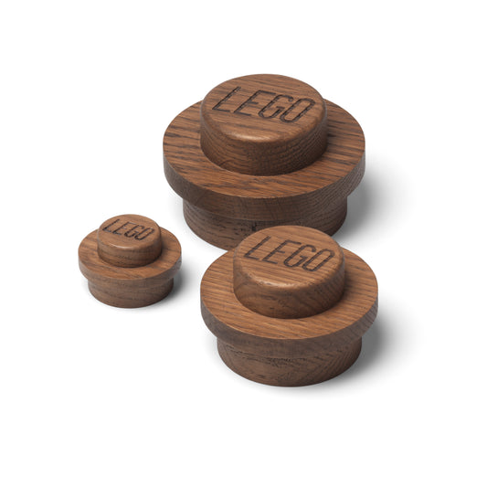 LEGO Wooden Wall Hanger Set - Dark Oak 5007112 (Ages 6+)