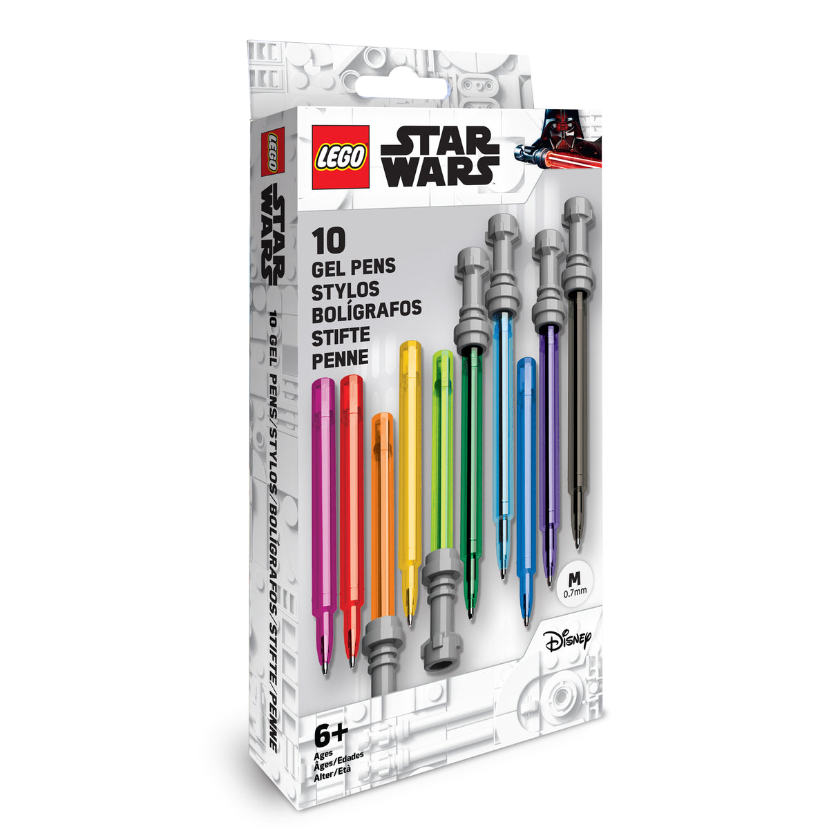 LEGO Star Wars Lightsaber Gel Pens 10 Pack 5008815 (Ages 6+) - View 2