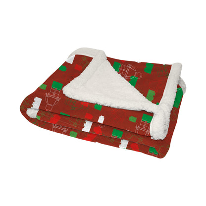 LEGO Minifigures Sherpa-Backed Throw Blanket 5008992 (Ages 6+)