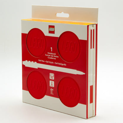 LEGO Locking Notebook with Gel Pen - Red 5009064 (Ages 6+) - View 2