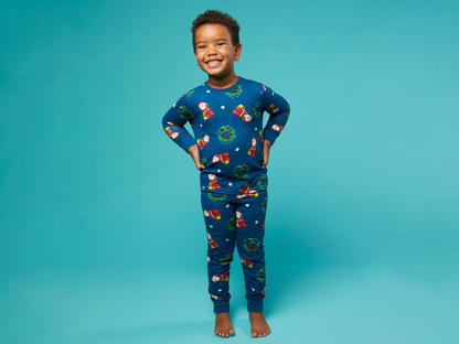 LEGO Minifigures Kids Pajamas - Navy 5009137 (Ages 4+) - View 5