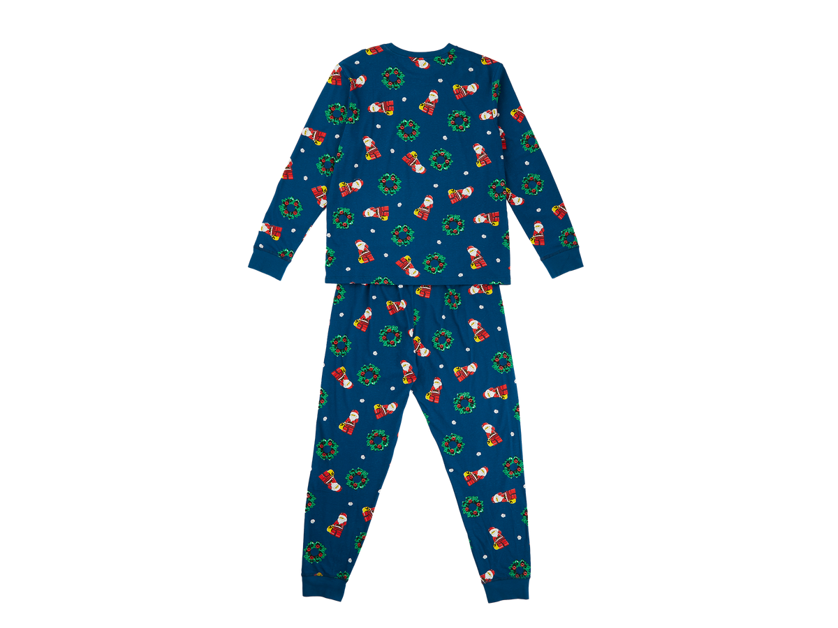 LEGO Minifigures Adult Pyjamas in Navy, Apparel for Ages 4+ - View 2