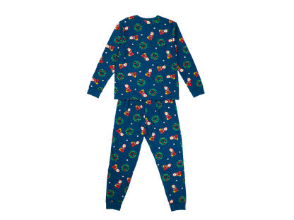 LEGO Minifigures Adult Pyjamas in Navy, Apparel for Ages 4+ - View 2
