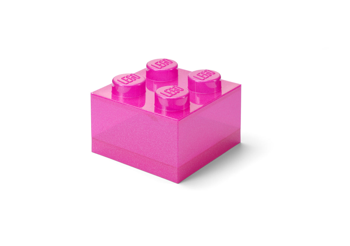 LEGO Pink Clear Brick-Shaped Storage Box 5009342 (Ages 4+) - View 3