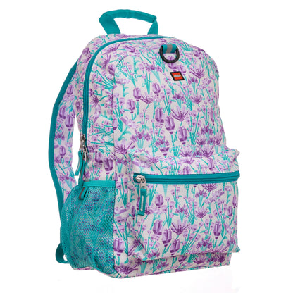 LEGO Botanicals Purple Bouquet Backpack for Ages 6+, Floral Themed Bag - View 2