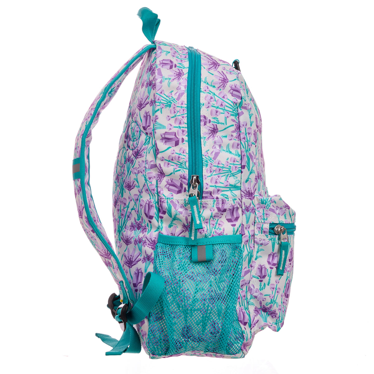 LEGO Botanicals Purple Bouquet Backpack for Ages 6+, Floral Themed Bag - View 3