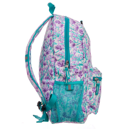LEGO Botanicals Purple Bouquet Backpack for Ages 6+, Floral Themed Bag - View 3