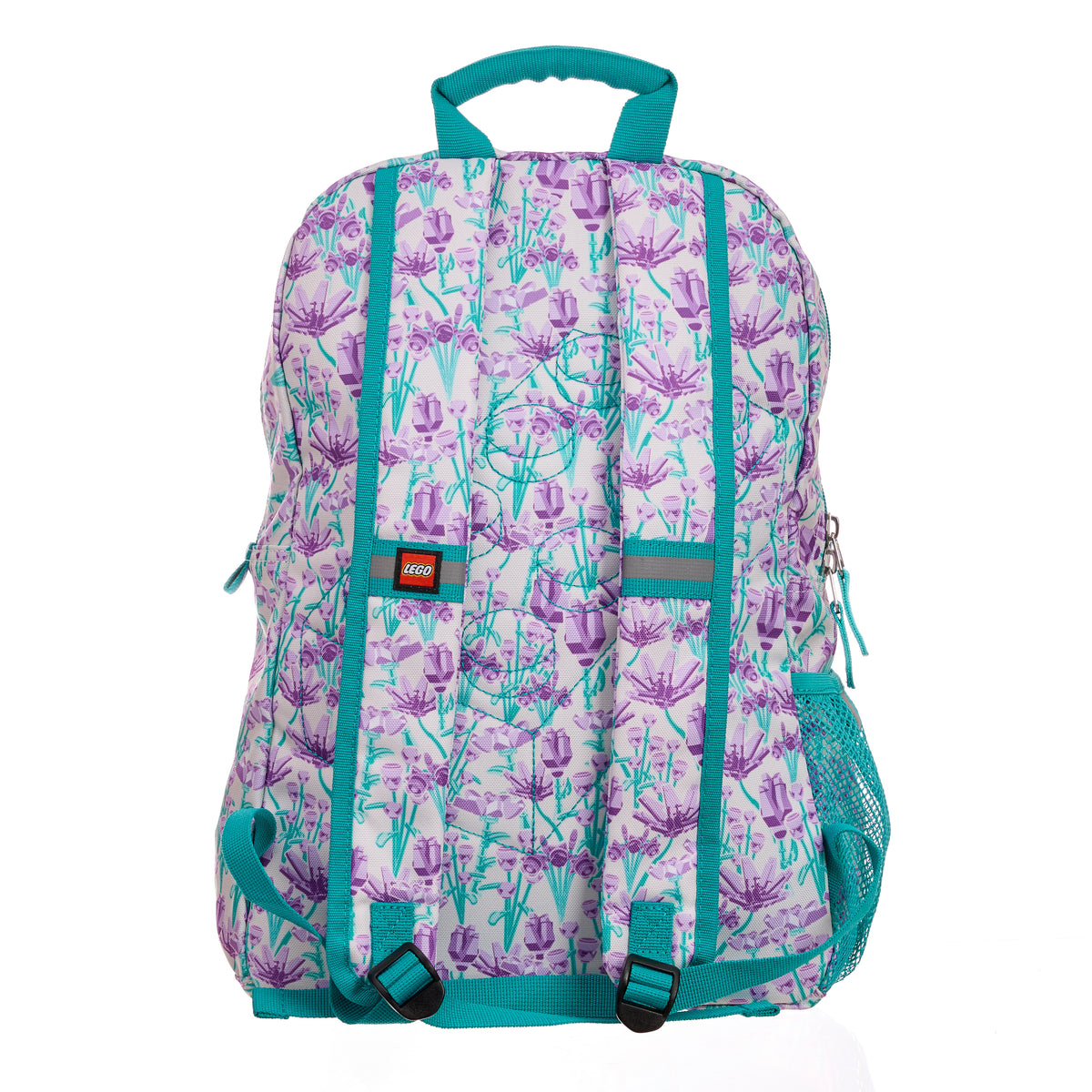 LEGO Botanicals Purple Bouquet Backpack for Ages 6+, Floral Themed Bag - View 4