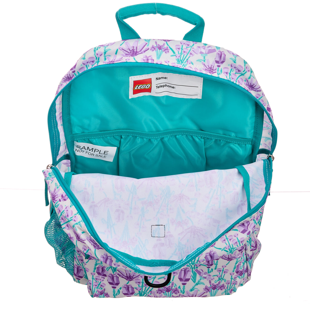 LEGO Botanicals Purple Bouquet Backpack for Ages 6+, Floral Themed Bag - View 5