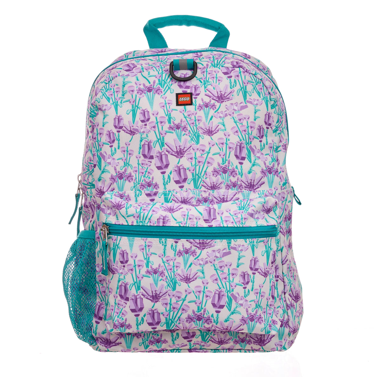 LEGO Botanicals Purple Bouquet Backpack for Ages 6+, Floral Themed Bag