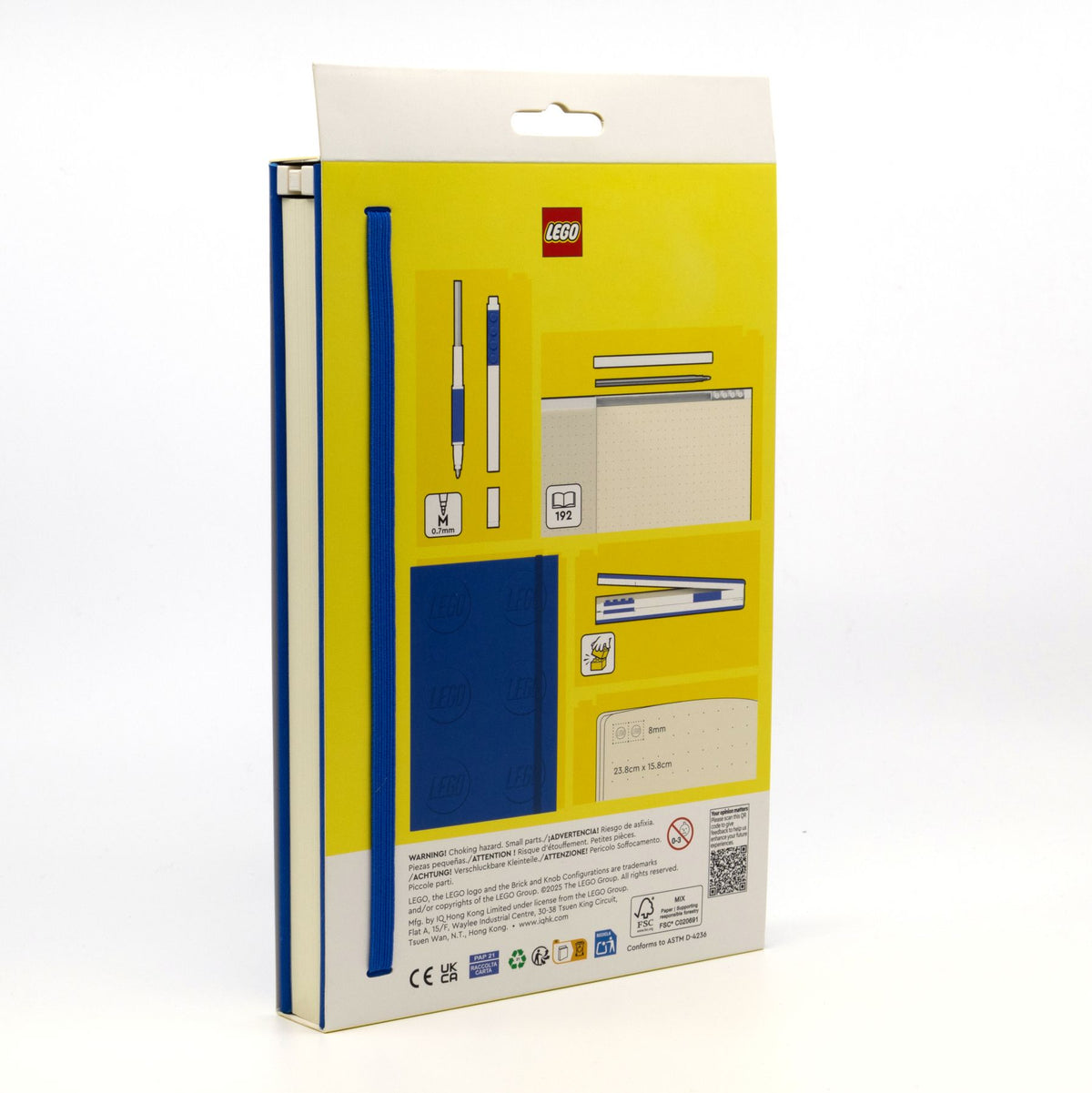 LEGO Locking Notebook with Gel Pen - 2x3 Blue 5009562 (Ages 6+) - View 7